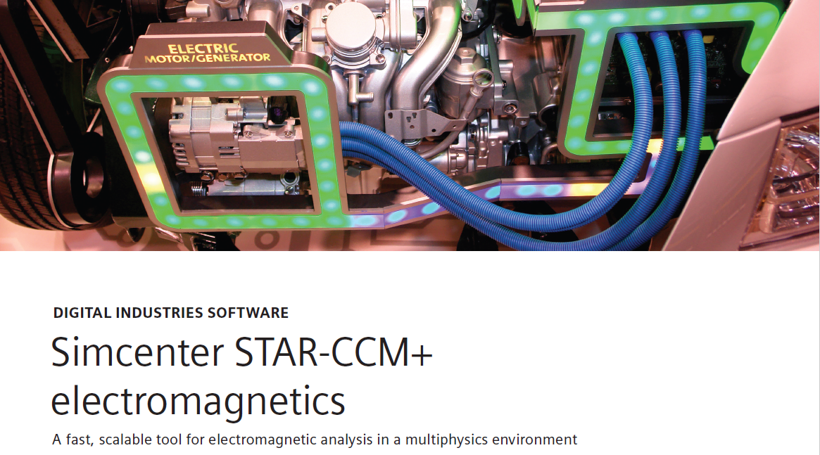 Siemens Simcenter STAR CCM electromagnetics Fact Sheet Thumbnail