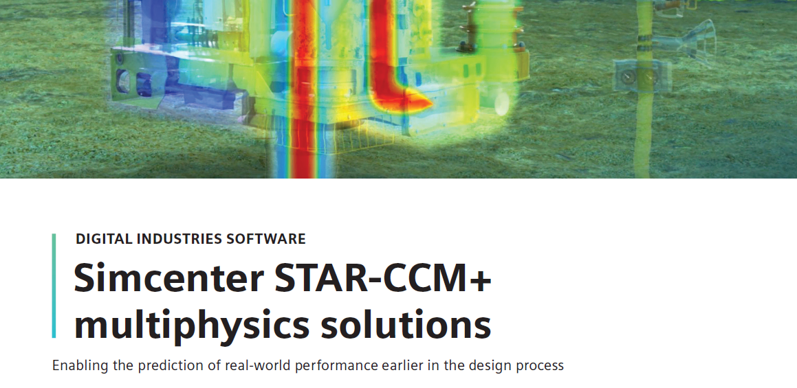 Ssiemens SW Star CCM Multiphysics Solutions