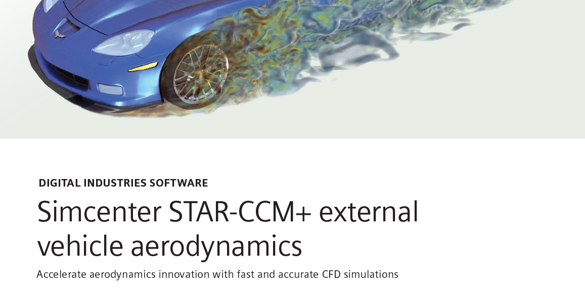 Simcenter Star CCM External Vehicle Aerodynamics Thumbnail