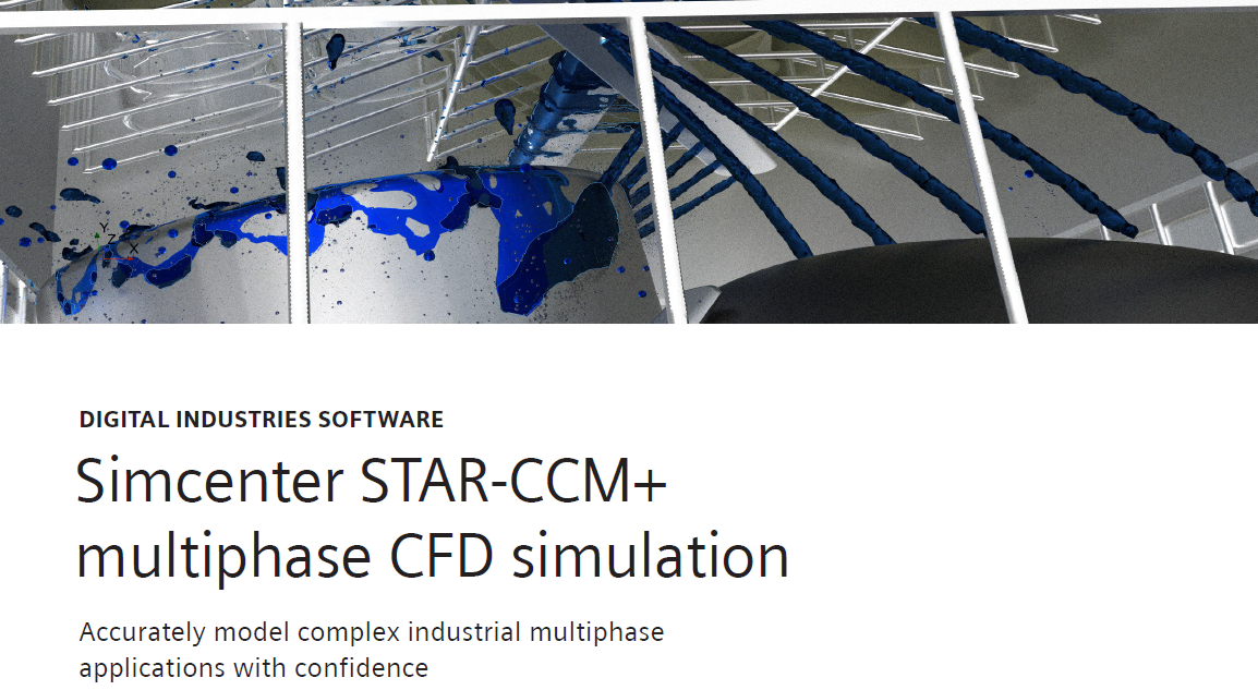 Simcenter star ccm Multiphase cfd Simulation